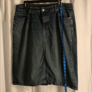 Midi jean skirt